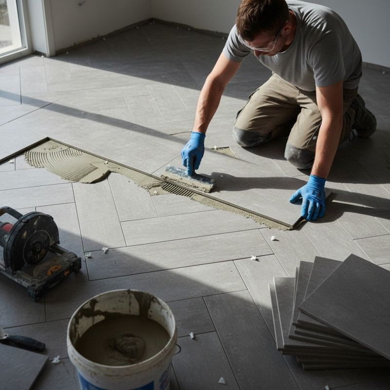 Bathroom Flooring Installation in Loudoun County, VA