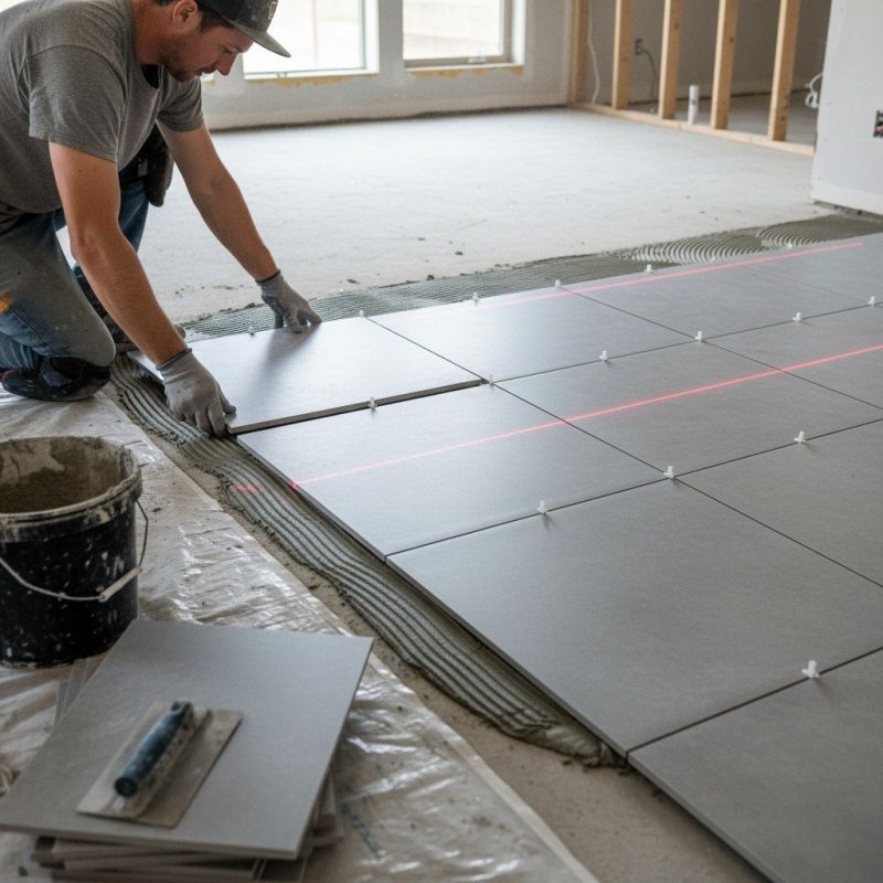 Slate Tile Floor Installation in Fredericksburg, VA
